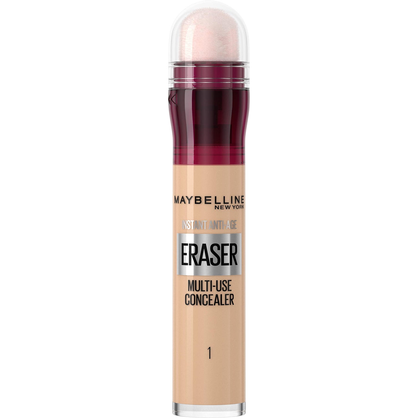 Maybelline Concealer Instant Anti Age Eraser Eye Concealer, Dark Circles and Blemish Concealer, Ultra Blendable Formula 01 Light