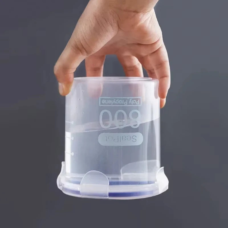 Plastic Food Storage Containers Transparent Rice Dispenser Bucket Cereals Boxes Jars for Bulk Kitchen Organizer Accessory