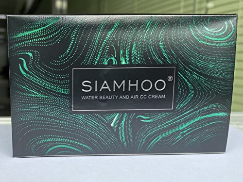 SIAMHOO CC Cream Foundation with Mushroom Head Air Cushion CC Cream Foundation Full Coverage for Flawless Makeup, Even Skin Tone 0.7fl.oz - Natural