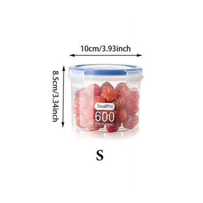 Plastic Food Storage Containers Transparent Rice Dispenser Bucket Cereals Boxes Jars for Bulk Kitchen Organizer Accessory