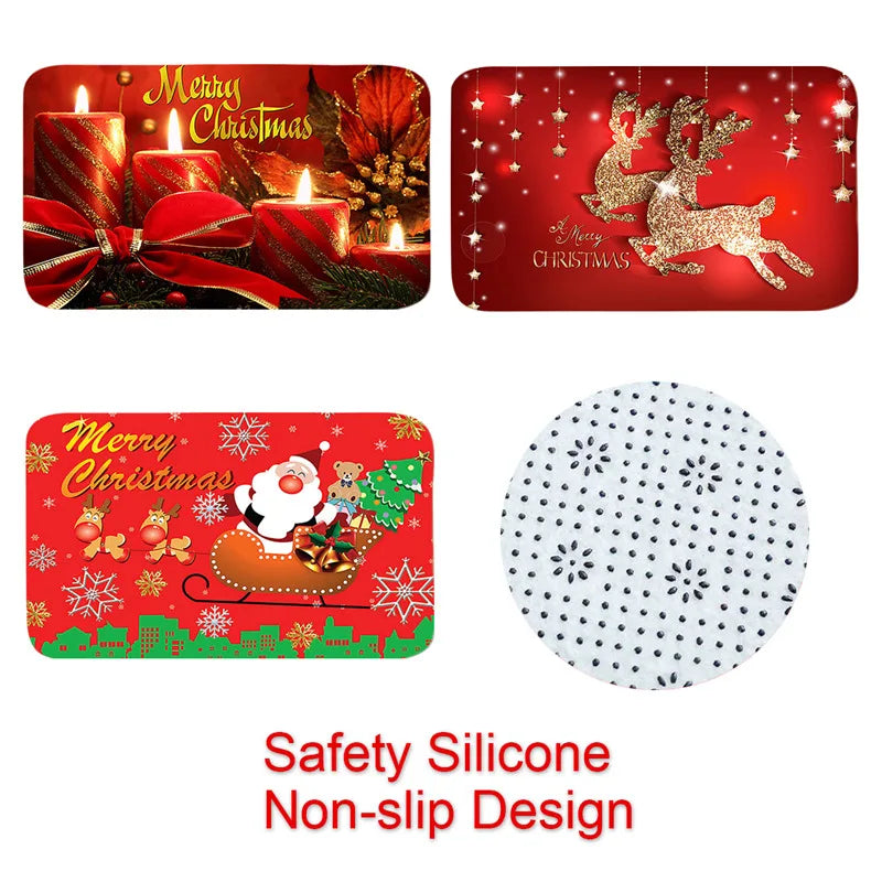 Merry Christmas Doormat Gifts Xmas Party Decor Rug Mat