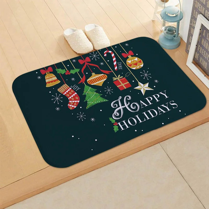 Merry Christmas Doormat Gifts Xmas Party Decor Rug Mat